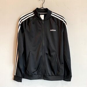 ADIDAS Classic Black and White Stripe Drizzle Track Jacket